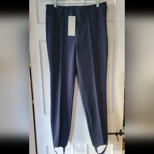 NWTs Sweaty Betty Off Piste Stirrup Ski Pants. Navy Blue. Size XL